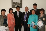 Тувинская делегация в Институте истории Академии наук Монголии